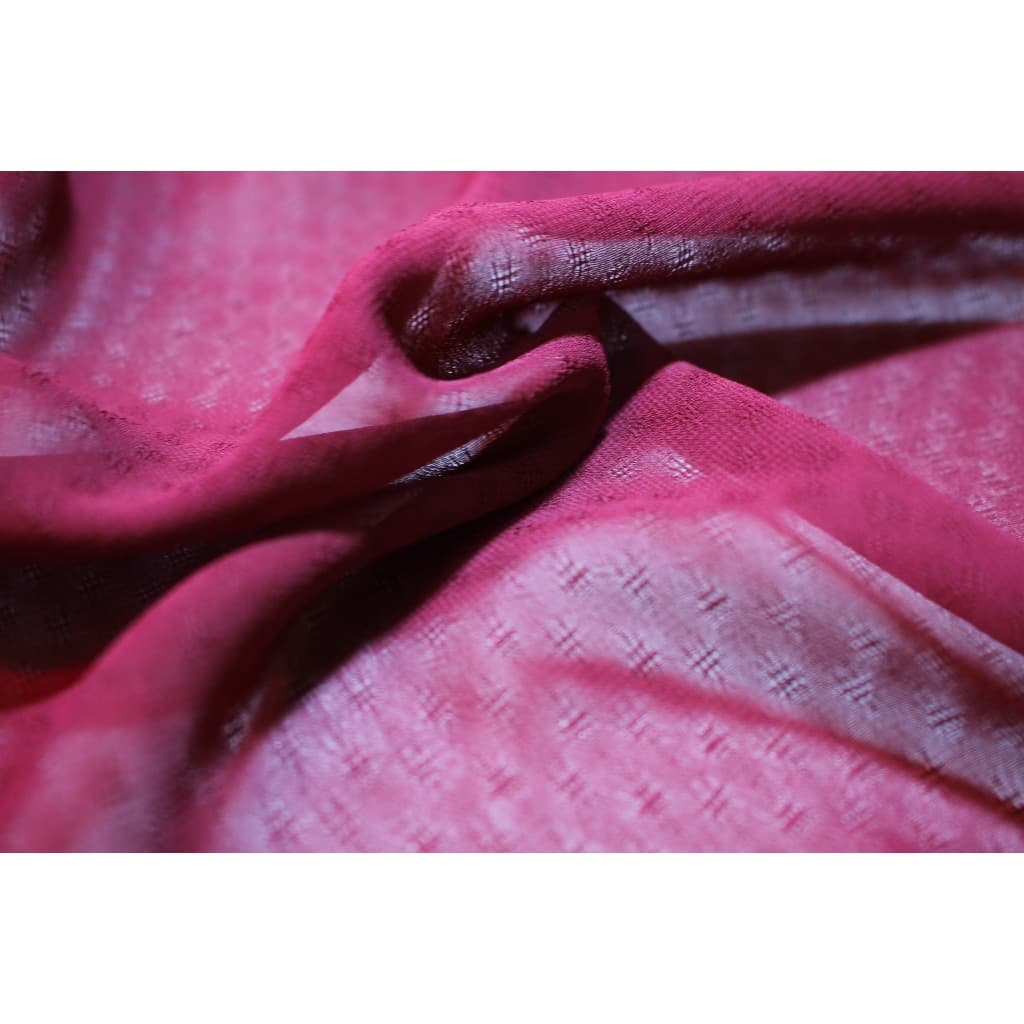 Jacquard Malibu Chiffon I 100% poliéster Tecido Leve Fluido C/ Relevo Delicado Ideal p/ Blusas Vestidos Saias