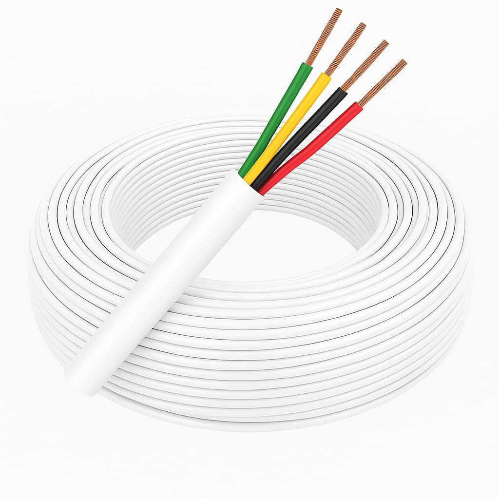 Cabo Manga 4 Vias 26 AWG– Áudio, Interfone, CFTV, Automação e LED