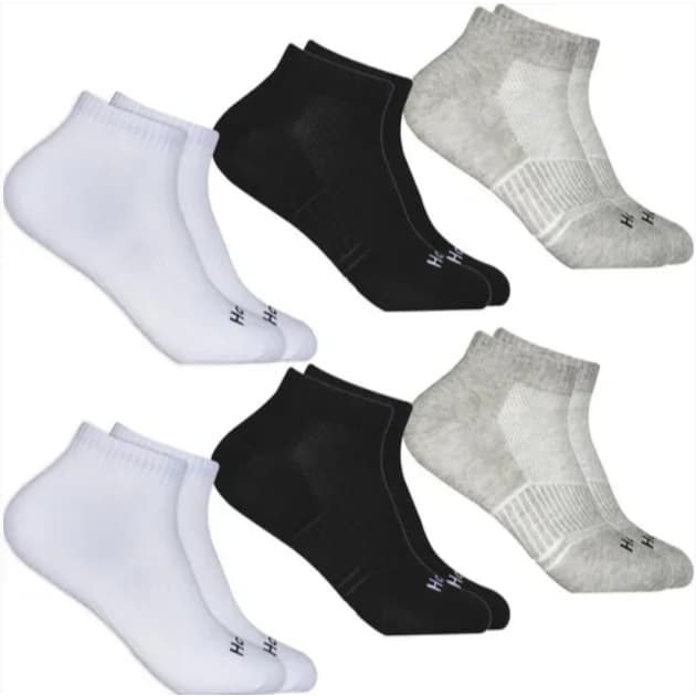 kit 6 ou 3 Pares de Meias Cano Curto Hoahi Unissex bem Confortavel