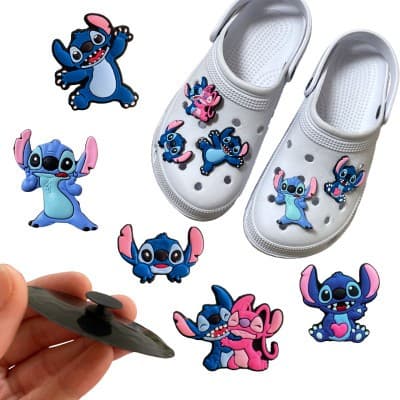 Kit Pins/Bottons Emborrachados Para Babuche - Coleção Stitch