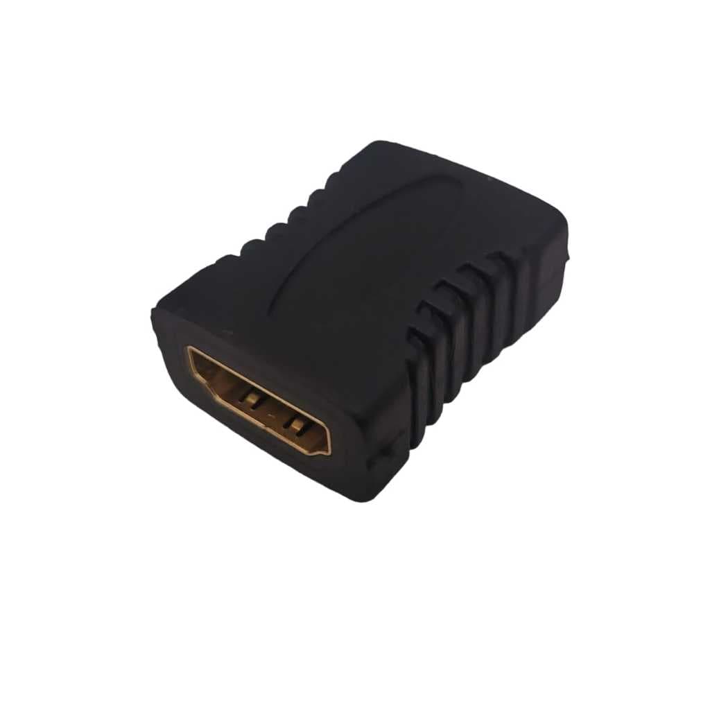 Adaptador Emenda Conector HDMI Fêmea Gold Para Cabo Macho 1.4 / 2.0 LE-06