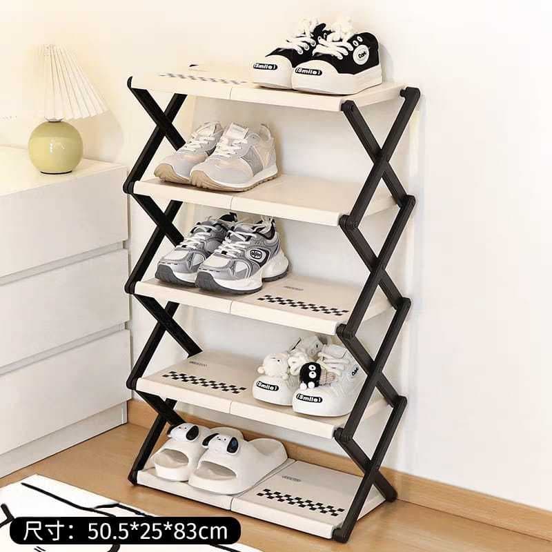 Sapateira para Casa, Entrada Dobrável, Armário de Sapatos Portátil de 5 Camadas
