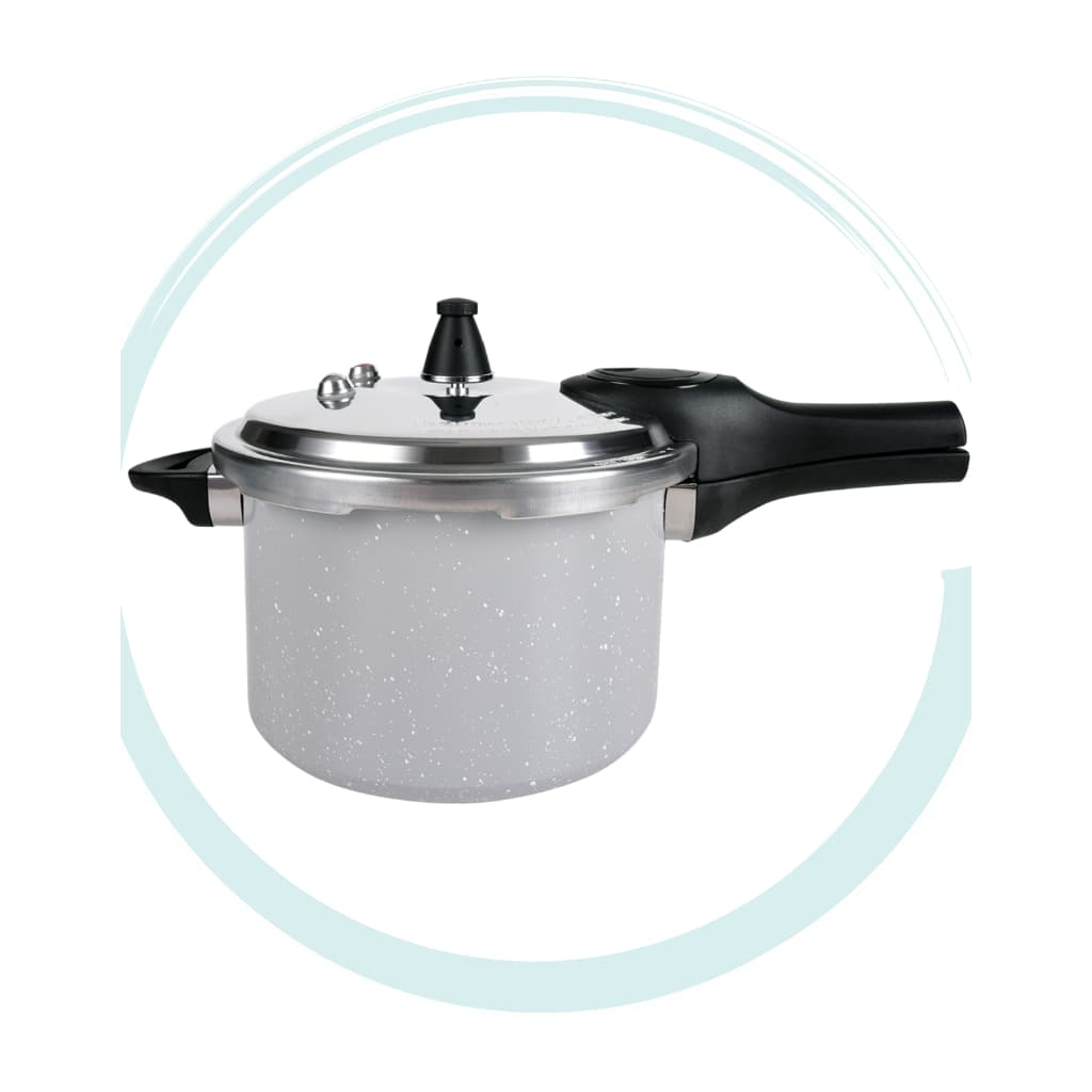 Panela de Pressão 4,2 L Fundo de Indução Antiaderente Ceramic Life Super Brinox Cinza