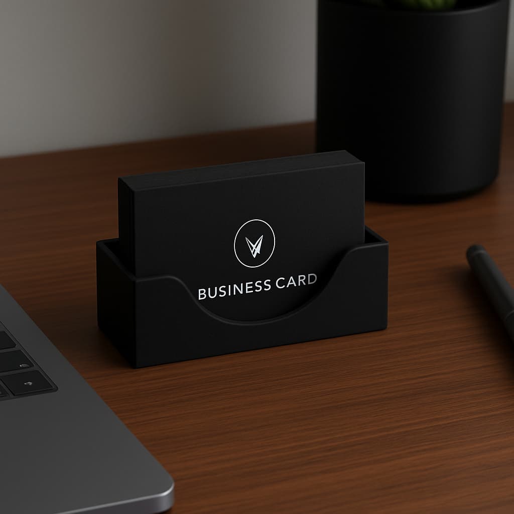 Porta Cartão de Visita Mesa Minimalista Elegante