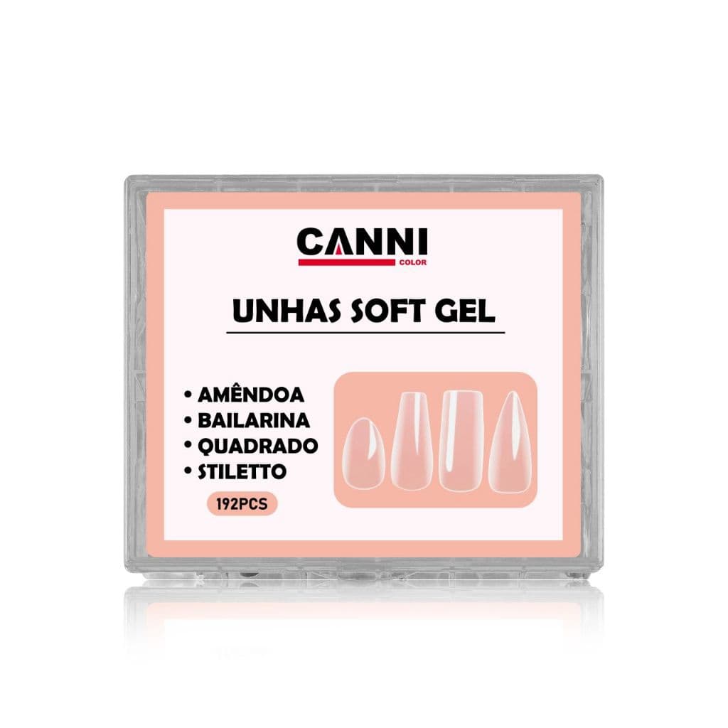 Unhas Postiças Soft Gel 192 un Bailarina moldes canni color