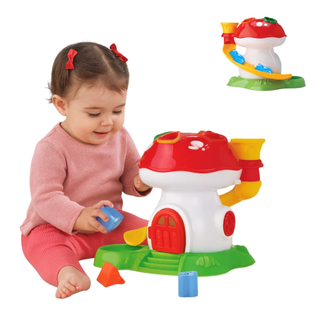 Brinquedos Educativos Para bebe Cogumelo Com Encaixes Formas Cores Didatico Brinquedo Criança 1 Ano