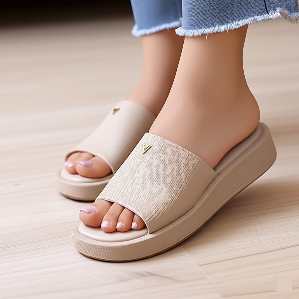 sandália Feminina tamanco feminino Flat confortavel sola alta