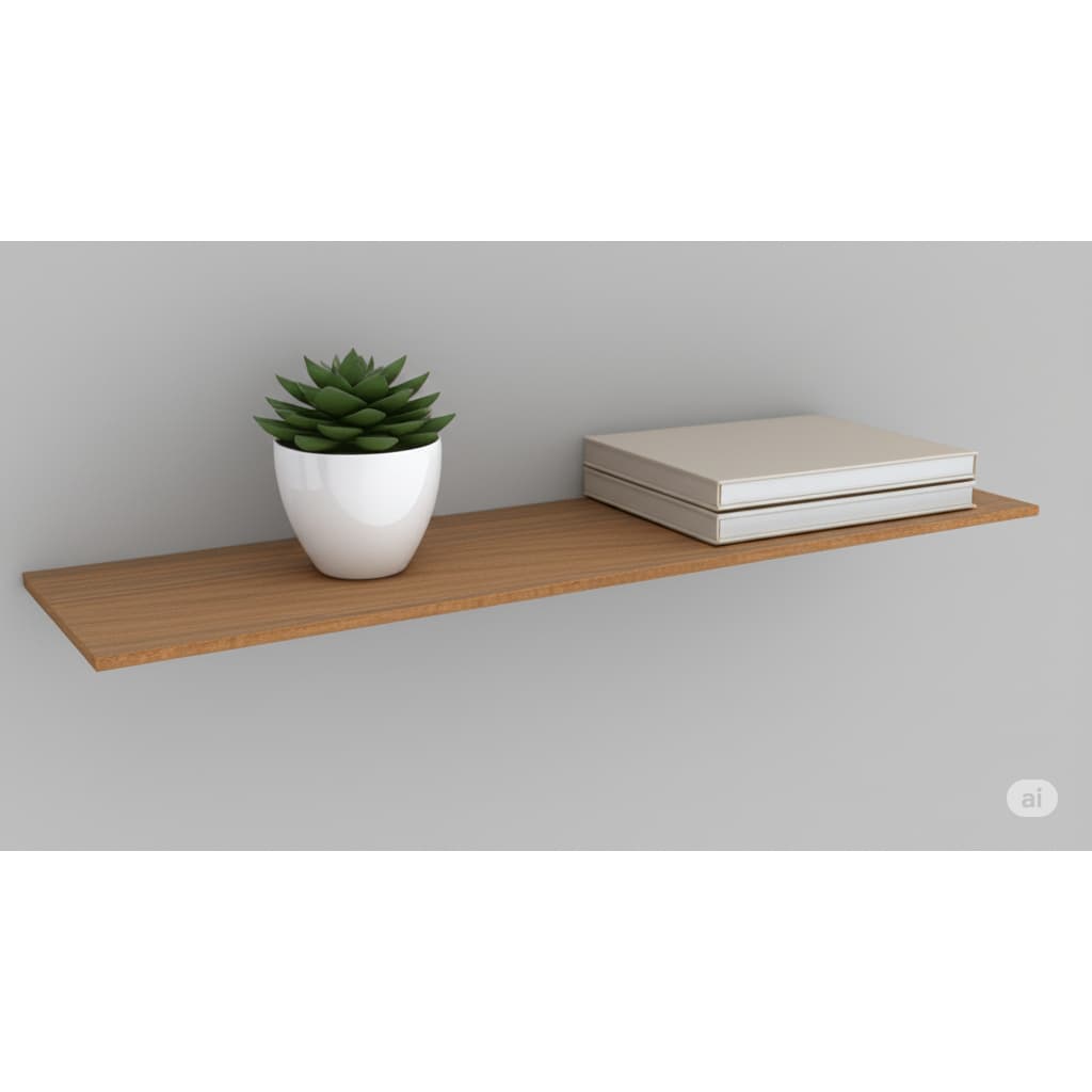 Prateleira Decorativa 90x10 MDF 15mm Suportes Tonalidade a Escolha