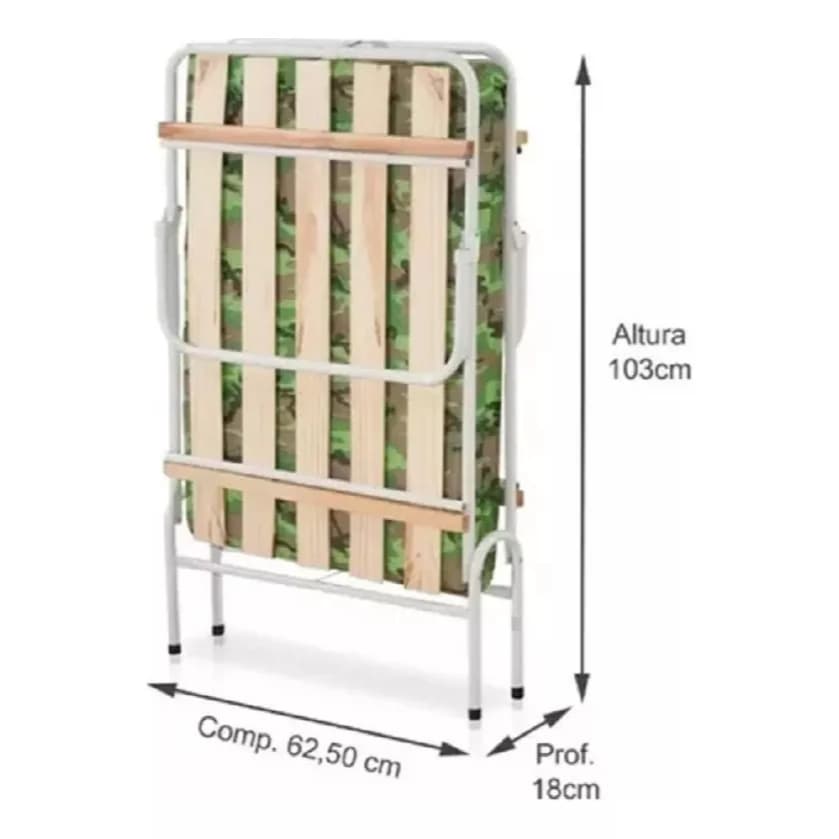 Cama Dobrável Acampamento Portátil Leve Compacta Confortável Com Colchão Incluso Envio Imediato Estrutura Forte