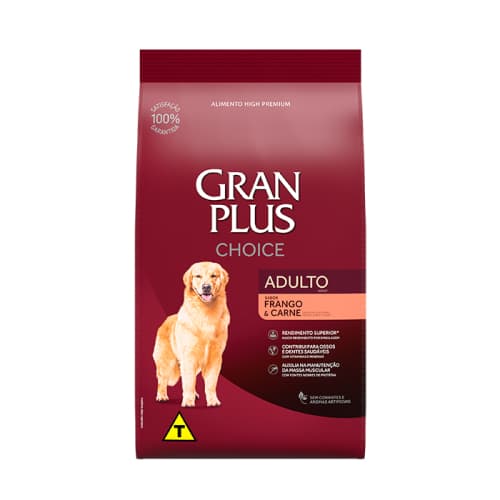 Ração GranPlus Choice Carne e Frango 10,1kg