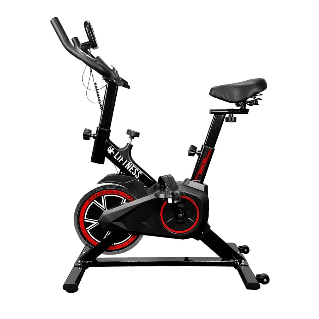 Bicicleta Ergométrica Para Spinning Preto e Vermelho Liftness SP50