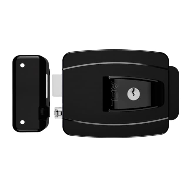 Fechadura Elétrica AGL modelo AL100R Reversível - 12v - Cor Preto