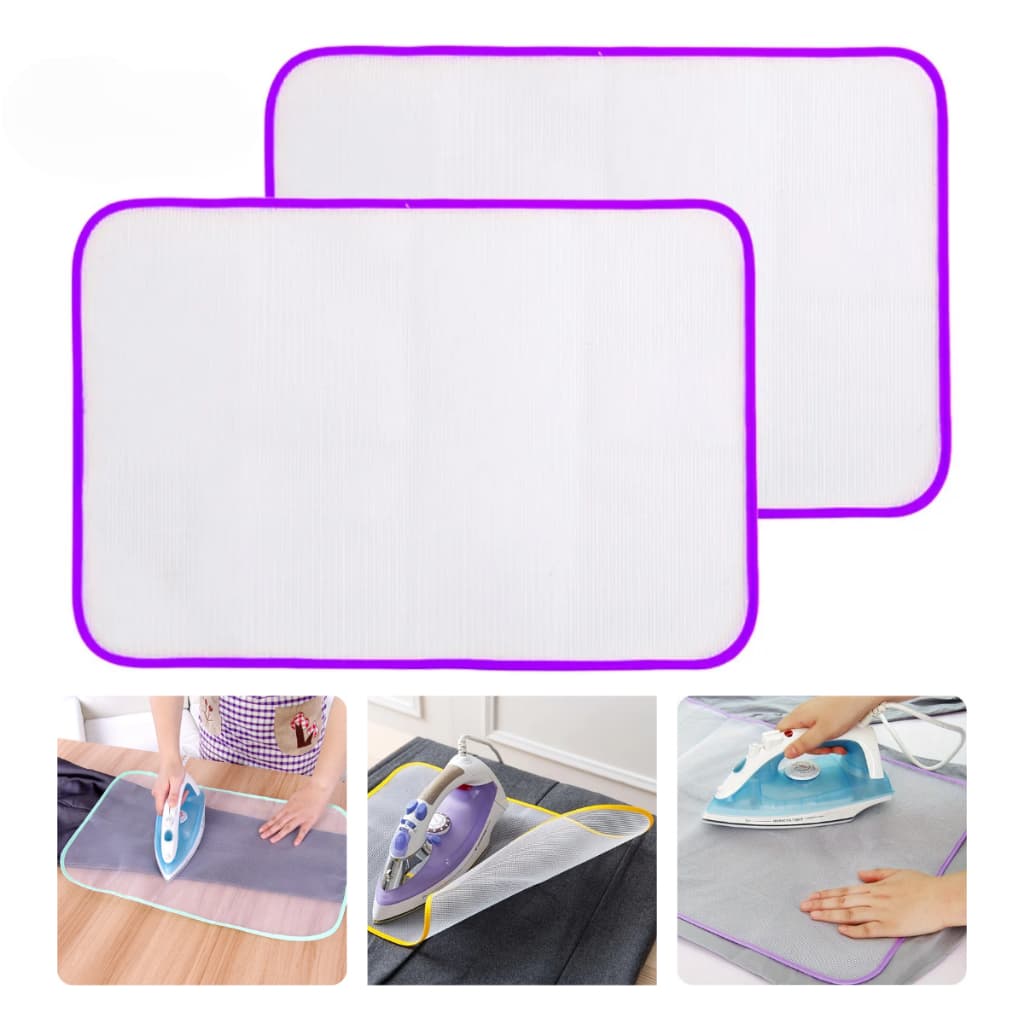 Kit 2 tela protetora passar roupa ferro 60x40cm não danifica peças
