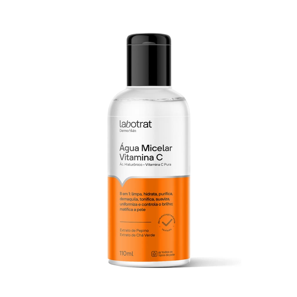Água Micelar Vitamina C 8x1 DermoSkin 110ml Labotrat