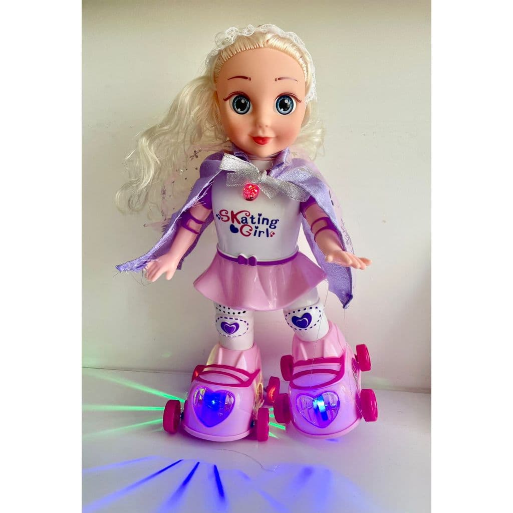 Boneca Patinadora Anda Canta Dança Luzes Som Infantil Menina