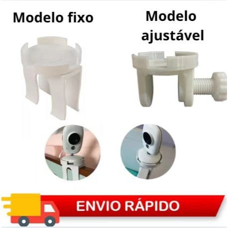 Suporte Para Babá Eletrônica De Berço  Ajustável e Fixo