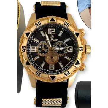 Relógio  Masculino/Esportivo /Pulseira de Silicone/ Pallyjane/A Prova Dagua/Quartzo/Casual