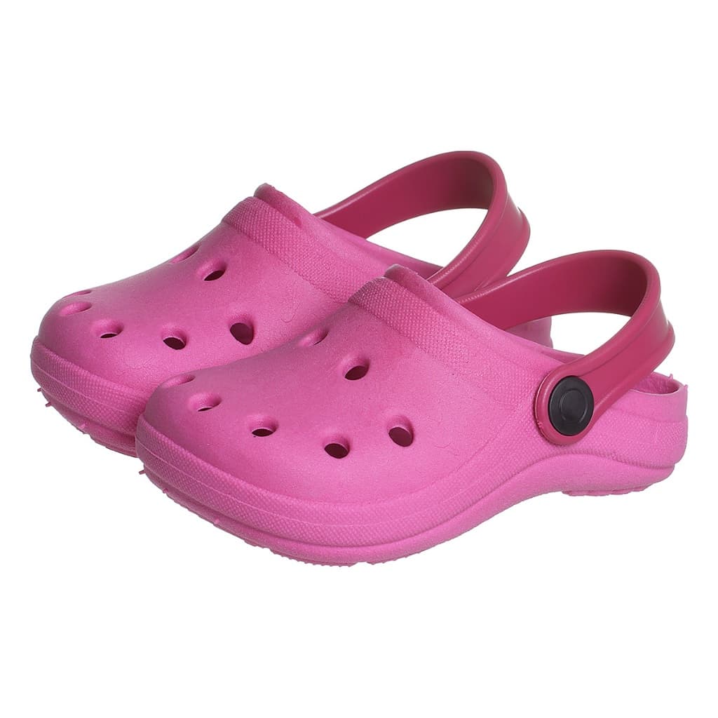 Babucha Infantil Menina Leve Confortável Liso Antiderrapante Pink