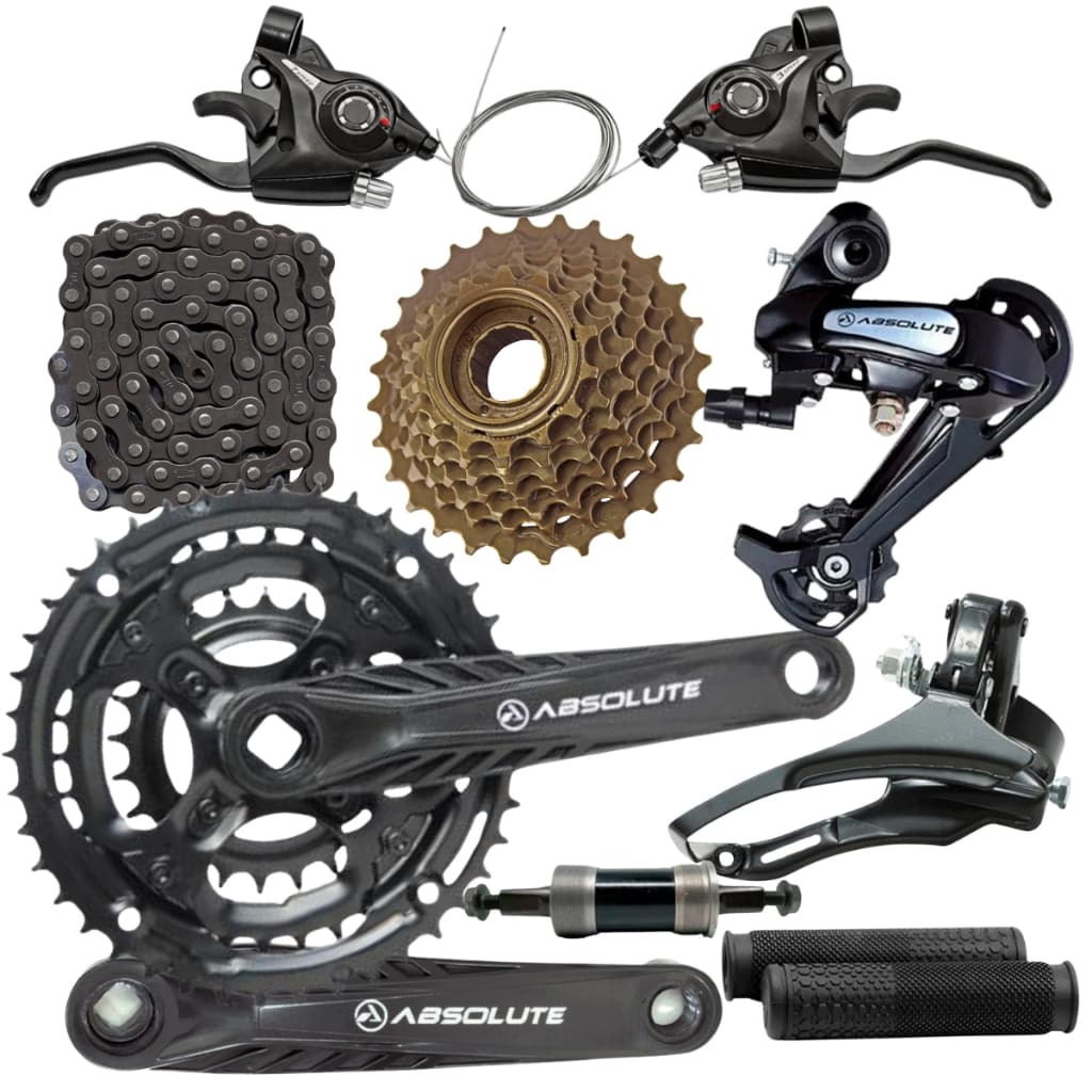 Kit 21 Marchas Bicicleta Pedivela Cambios Rapidfire Absolute