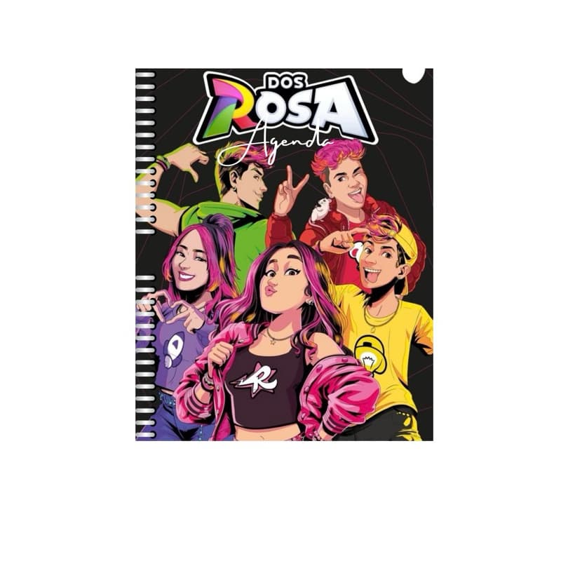 Agenda Dos Rosa personalizada com nome 2027