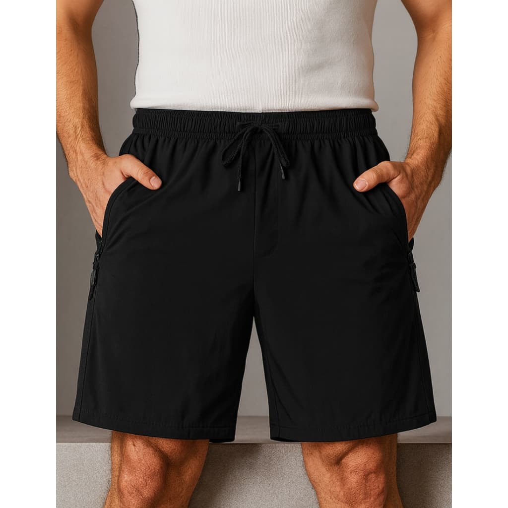Short Bermuda Masculino Bolsos C/ Zíper Secagem Rápida