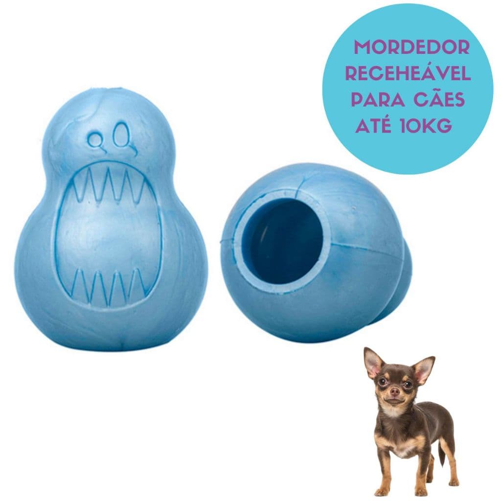 Brinquedo para cães Interativo Recheável Mordedor Monstrinho tamanho P Pet Games