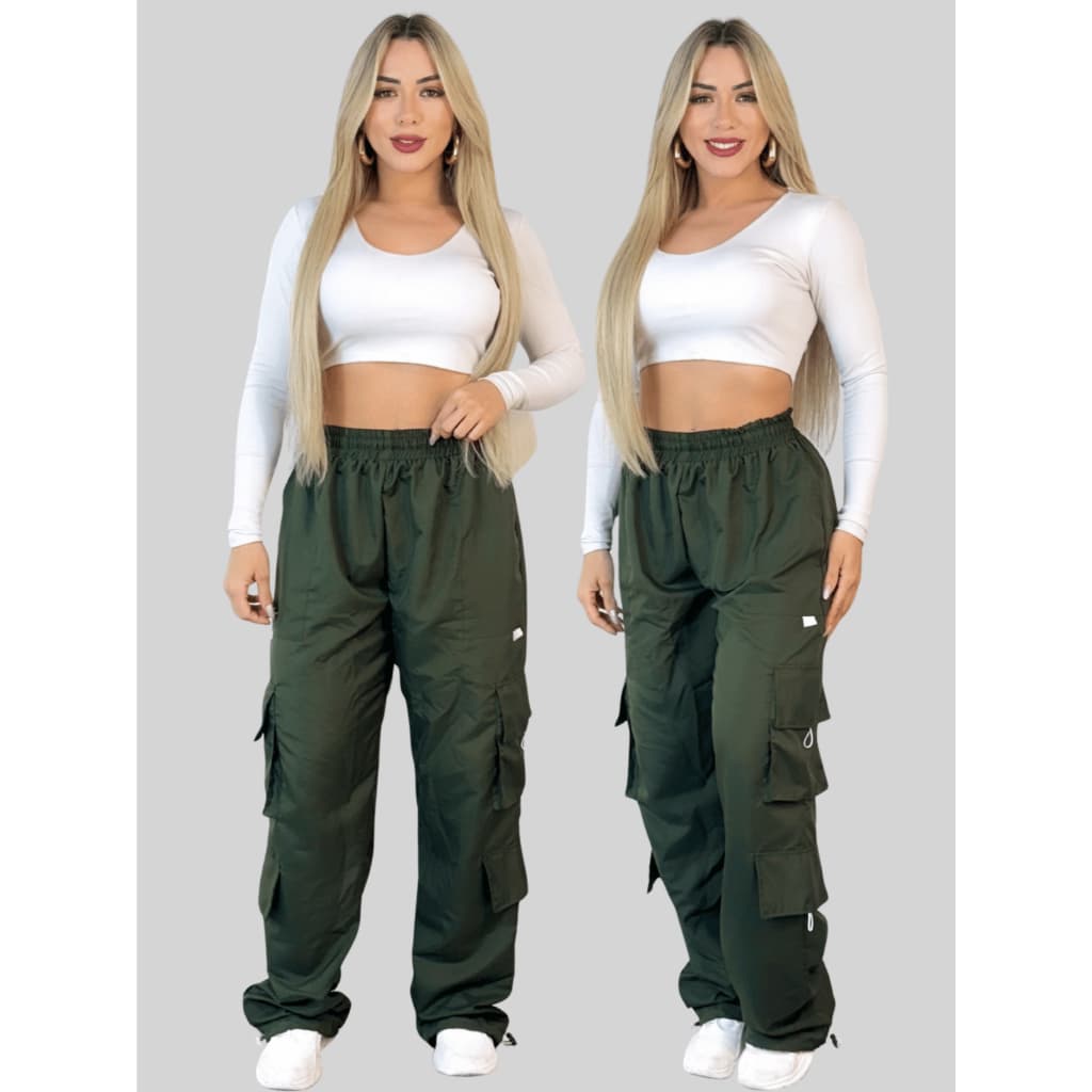 CALÇA CARGO PANTALONA SKATE STREETWEAR UNISSEX LONGA FEMININA E VARONIL