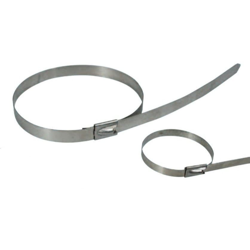 Kit 2 Abraçadeiras Aço Inox 50 cm x 7,9mm Enforca Gato Termotape Homocinética Não Enferruja