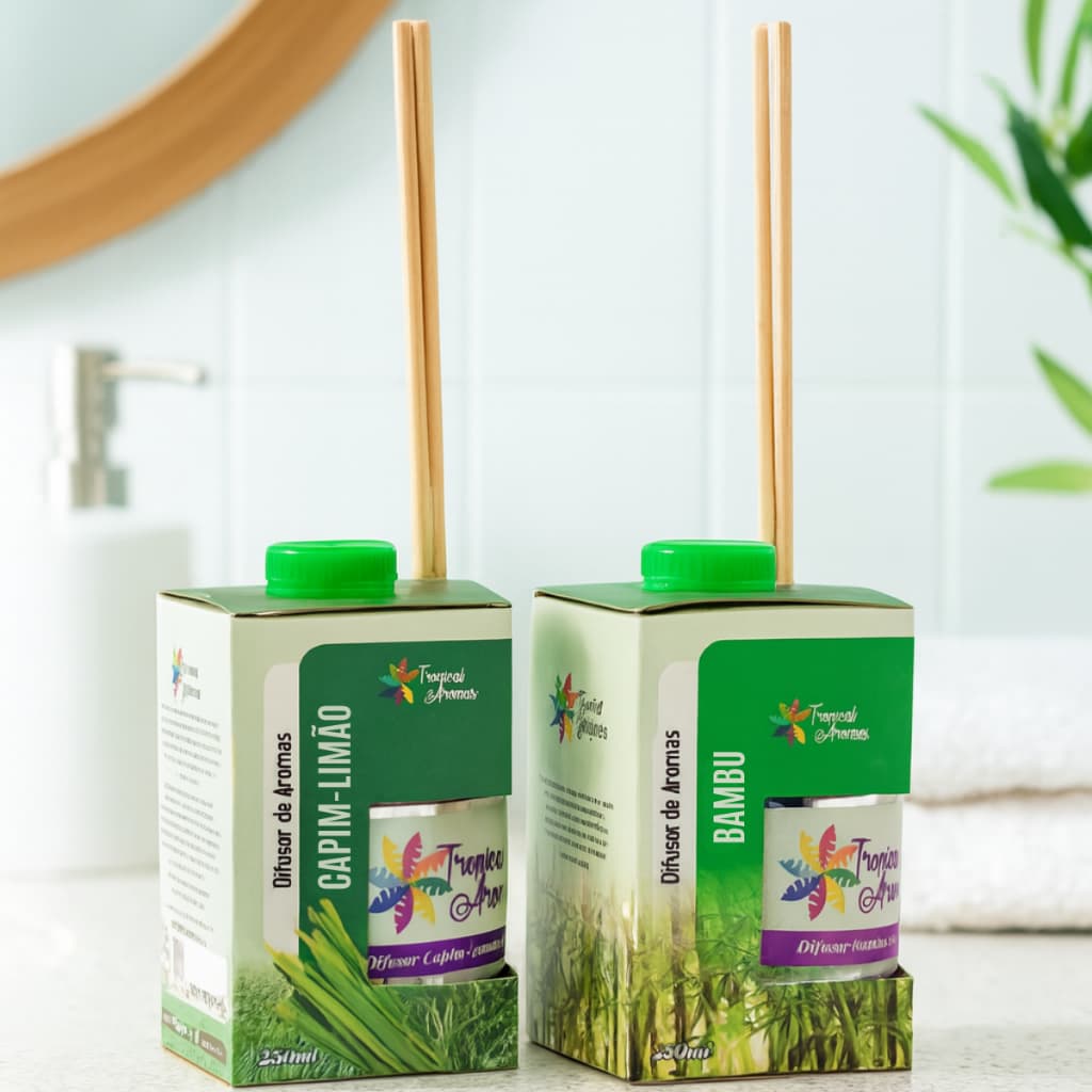 Aromatizador de Ambiente 250ml Difusor de Aromas com Fragrâncias Variadas e Elegantes