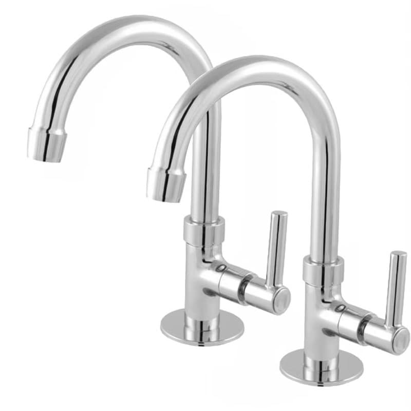 Kit com 2 Torneiras ABS Cromadas para Lavatório