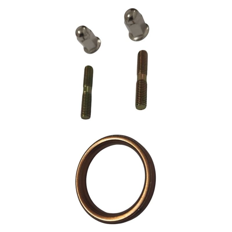 Kit Prisioneiro Escape + Porca + Anel Vedação Moto CG Today Titan125 1983 Até 1999 ML 125 Turuna 6X35