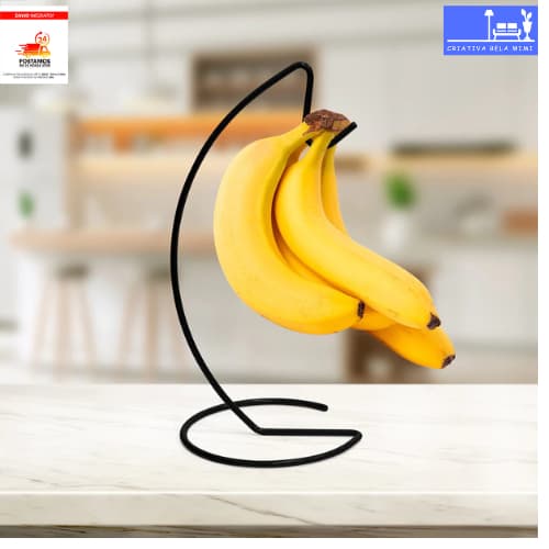 Suporte de Bananas Organizador Cozinha Fruteira Gancho de Frutas