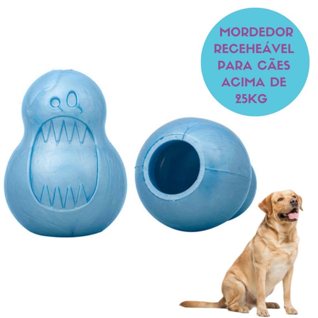 Brinquedo para cães Interativo Recheável Mordedor Monstrinho tamanho G Pet Games