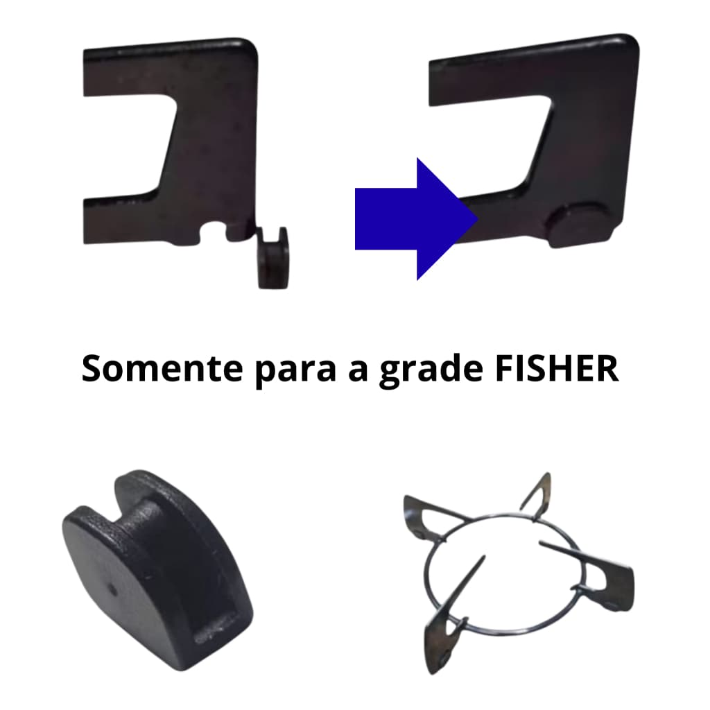 Borracha Da Trempe Grade Fogão Cooktop Fischer 20 Peças