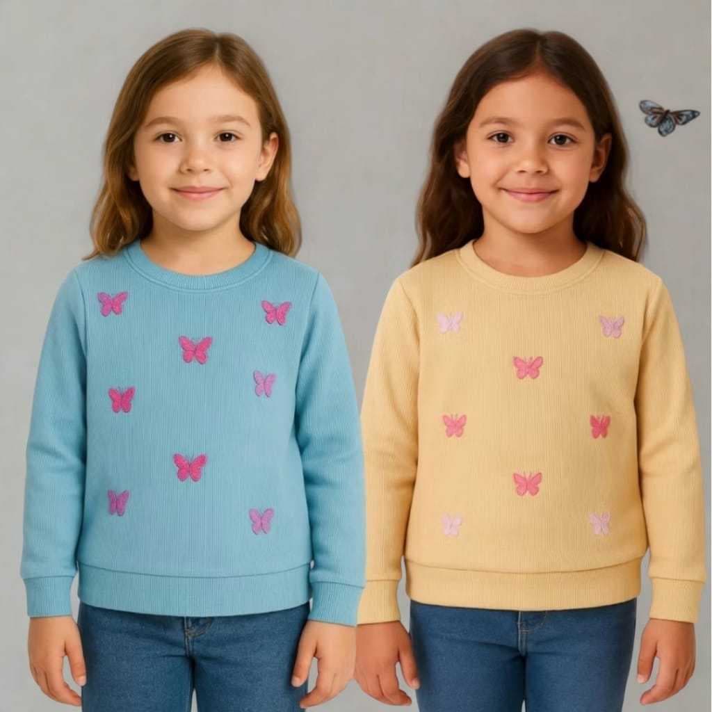 Blusa Ribana Infantil Manga Longa