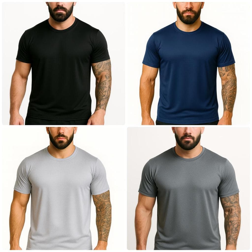 kit 4 camisetas masculina Dry fit proteção UV academia e esportes treino revenda envio imediato