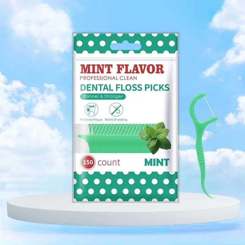 Fio Dental com Sabor Menta - 150 Unidades