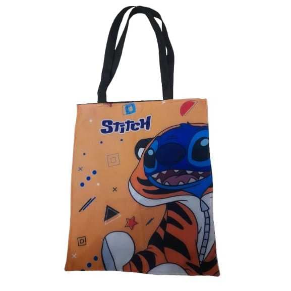 Sacola ecobag personagens tecido oxford