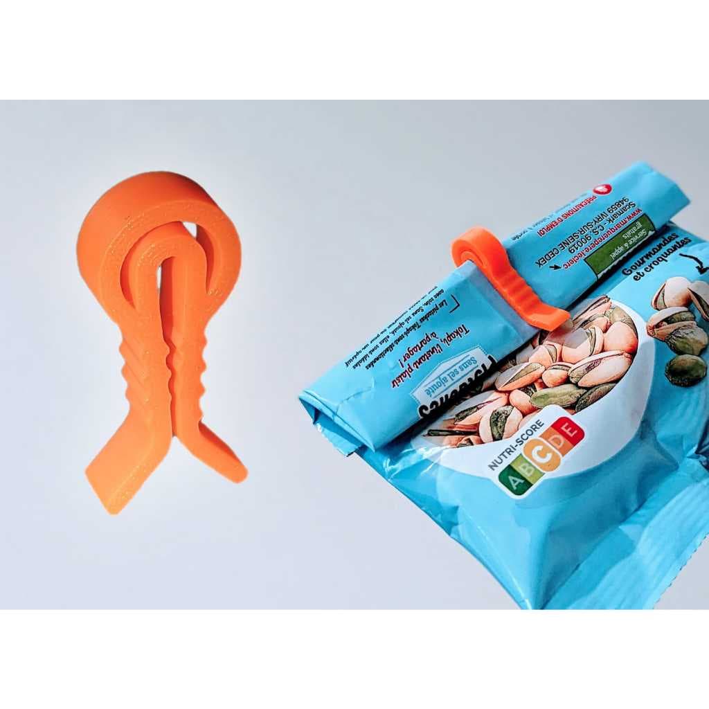 Conjunto protetor , pregador lacre de embalagens 15 unidades resistente, cores aleatórias.
