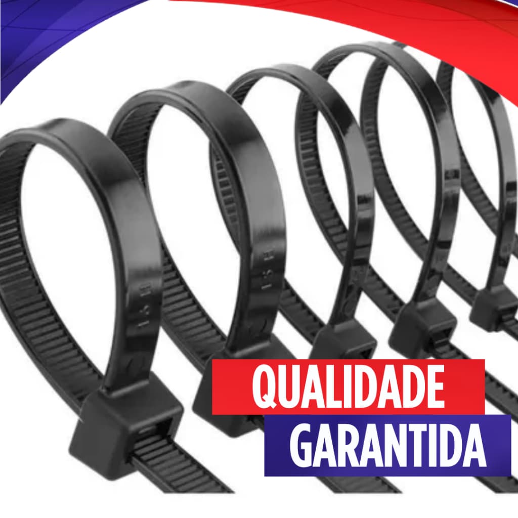 COMBO 1000 ABRAÇADEIRA ENFORCA GATO DE NYLON TAM 4,8 MM X 250 MM