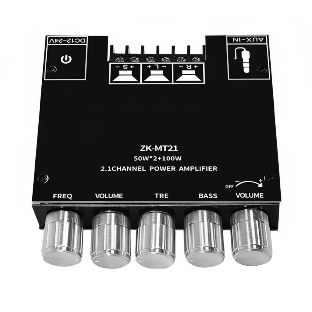 Placa Amplificadora Digital ZK-MT21 Para Canal Bluetooth 2.1 De Baixo Tom 5.0
