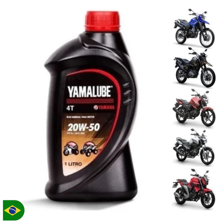 OLEO YAMALUBE 4T 20W50 1 LITRO MINERAL FACTOR FAZER YBR FACTOR