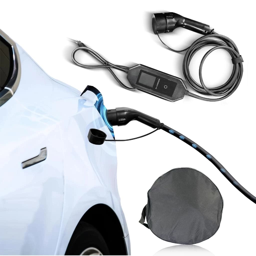Carregador para Carro Elétrico Portátil Para Tesla Byd 3.5kw 16A IP65 Type 2 Carros Elétricos e Híbridos 100-240V