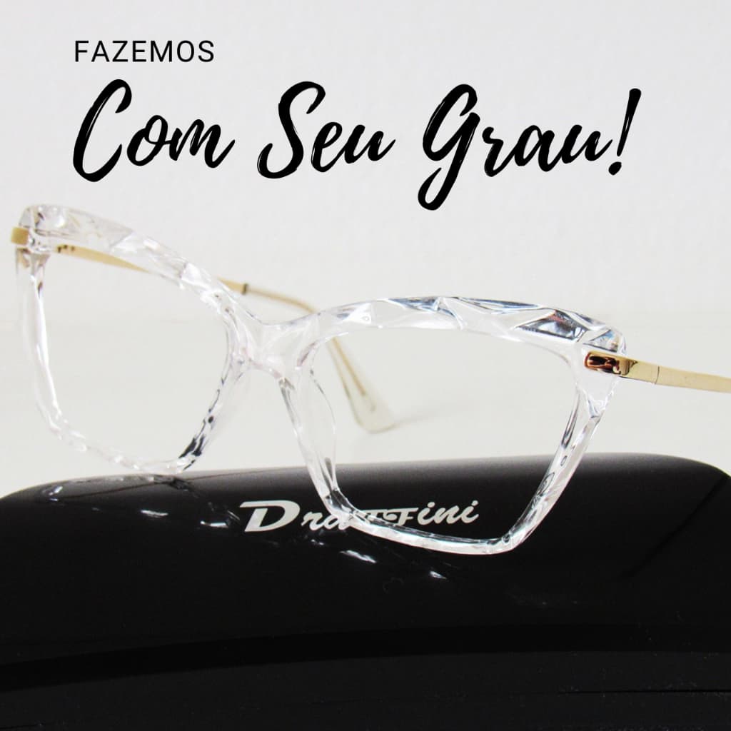 Óculos Gatinho Exclusivo Retrô Feminino Geek - Estilo, Conforto e Lentes Separadas