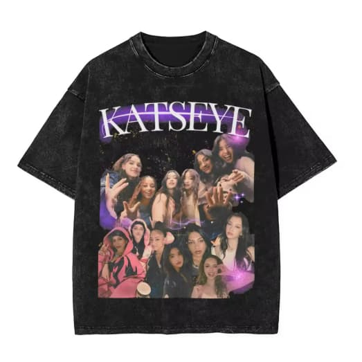 Camiseta Camisa Blusa Algodão Unissex Katseye Lançamento