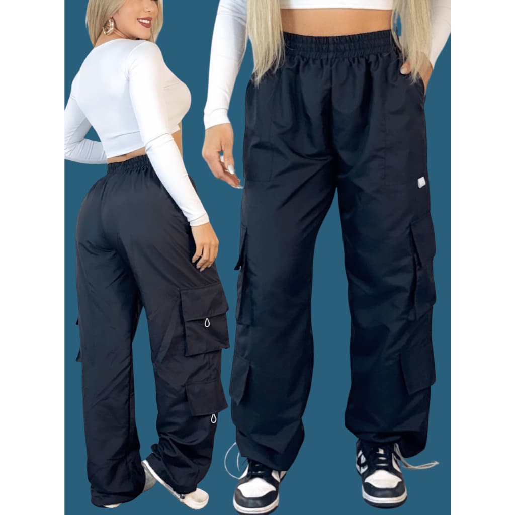 CALÇA PANTALONA UNISSEX CARGO COM BOLSOS LATERAL EM TACTEL FINO E SECADO RAPIDO