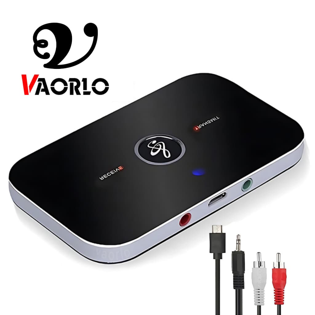 Adaptador Bluetooth Transmissor e Receptor de Áudio + Cabo RCA e P2 Para TV Som Antigo Carro