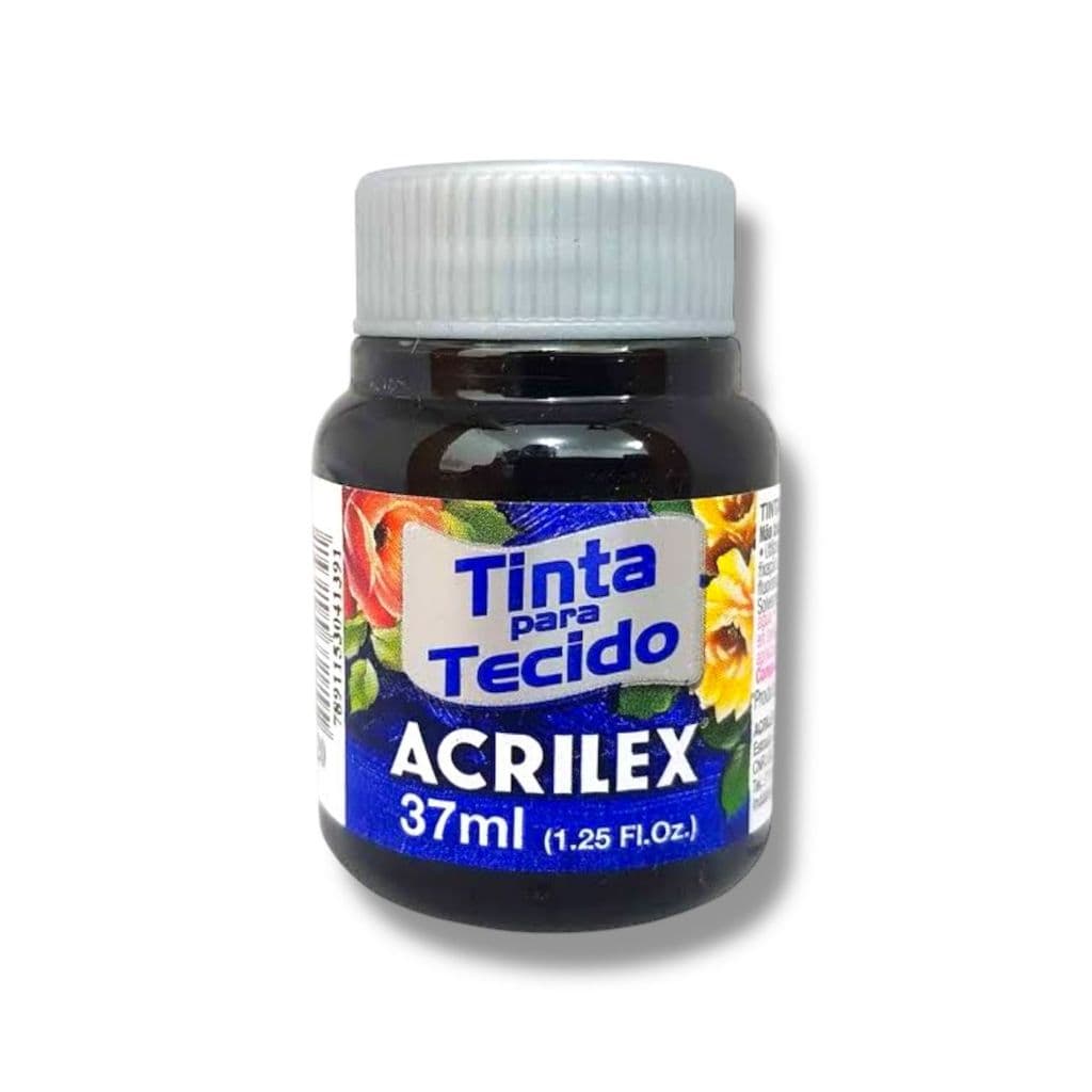 TINTA PARA TECIDO COM 1 UNIDADE 37ML - ACRILEX