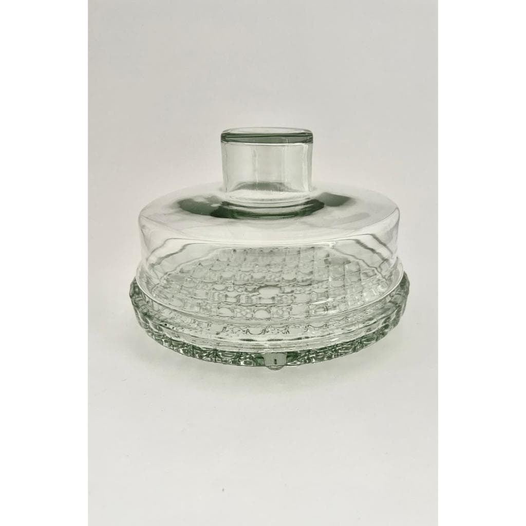 Queijeira de vidro Colonial com tampa 20cm