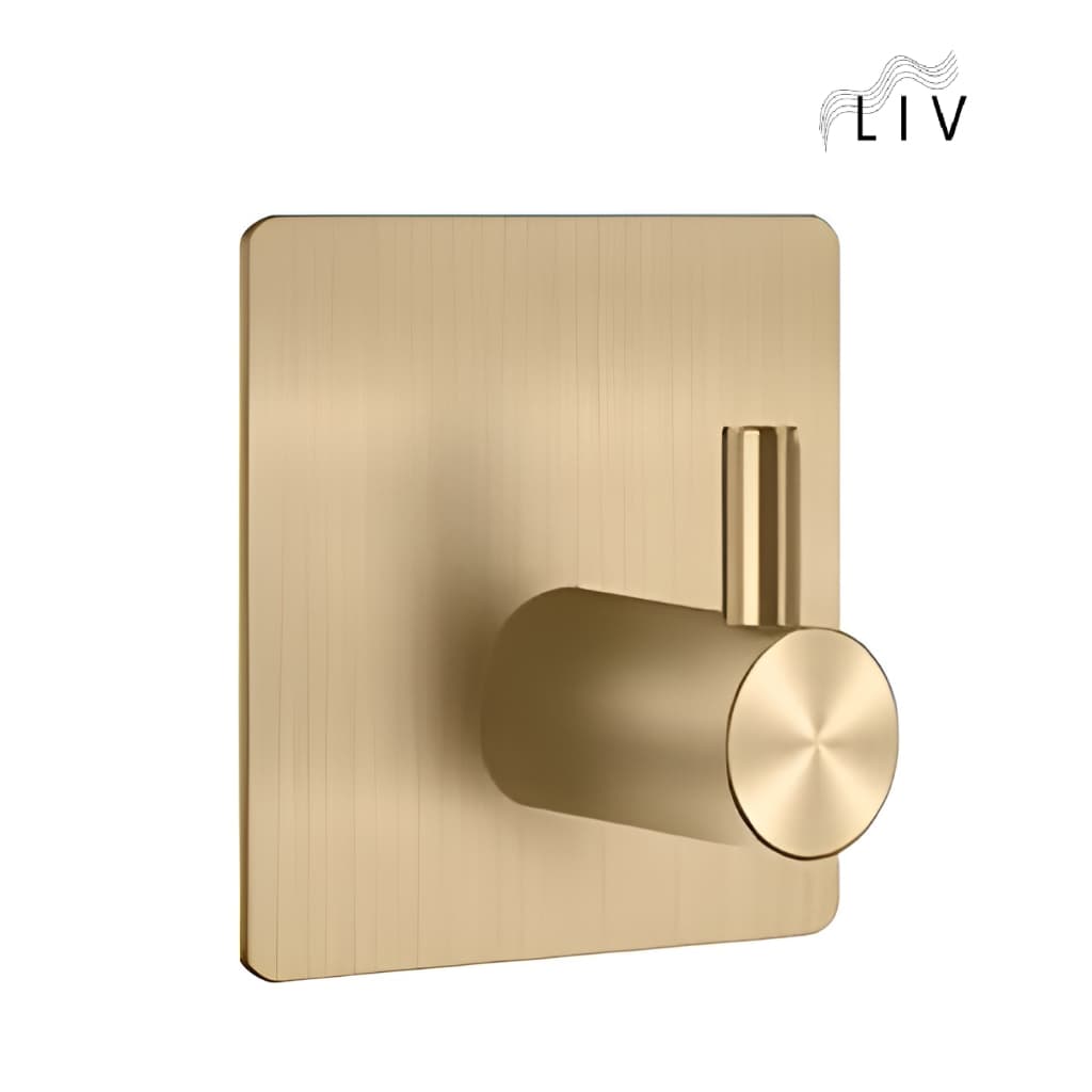 Gancho de Parede Cabideiro Aço Inox Com Adesivo sem Furos - Prata Preto Branco Dourado LIV-On